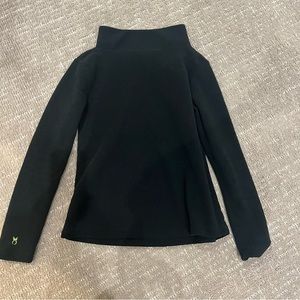 Dudley Stephens greenpoint boatneck, black vello fleece, small